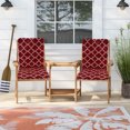 thumbnail image 3 of Outdoor Rocking Chair Cushions High Back Patio Seat Cushions with Ties Water-Repellent Fade-Resistant All Weather Patio Furniture Cushions for Garden Porch Dining Decor, 3 of 3