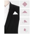 thumbnail image 3 of INSPIRE CHIC Men's Pocket Square Cotton Handkerchiefs for Suits Jacket Black One Size, 3 of 4