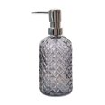 thumbnail image 4 of Glass Soap Dispenser Stylish Leakproof Refillable for Kitchen Home and Hotel Gray, 4 of 9