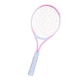 thumbnail image 4 of QualitChoice Tennis Racket Nonslip Grip High Strength Strings Nylon for Park Beach Garden Green White Pink White, 4 of 6