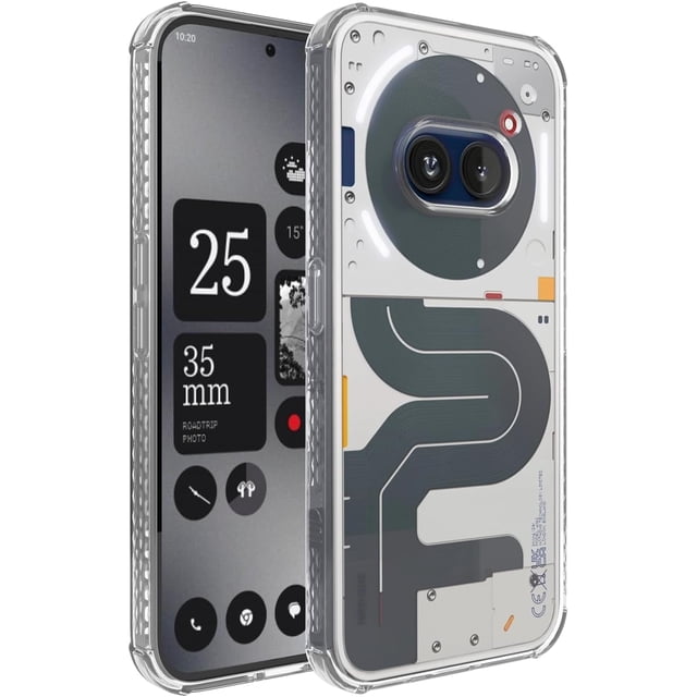 TUDIA SKN Nothing Phone (2a) / (2a) Plus Case in semi-transparent matte TPU, clear finish. This cellphone case features reinforced corners, raised bezels for screen and camera protection, and textured sides for improved grip. Compatible with Nothing Phone (2a) and (2a) Plus models, it offers anti-yellowing and anti-fingerprint properties while maintaining a slim profile. Precision cutouts ensure easy access to buttons and ports, providing robust TPU protection.