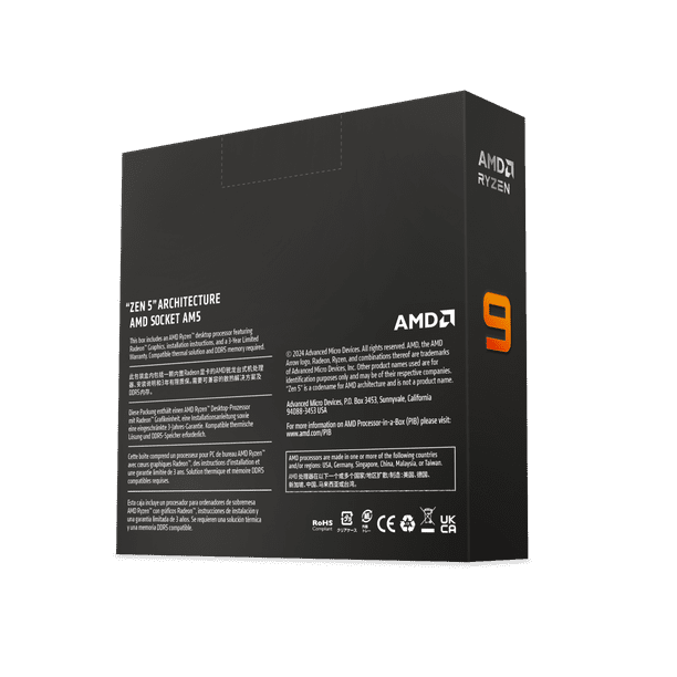 AMD Ryzen 9 9950X - 4.3 GHz - 16-core - 32 threads - 64 MB cache