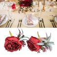 thumbnail image 4 of Sonew 2Pcs Innovative Napkin Buckle Simulation Flower Napkin loop Holder for Hotel Restaurant,Napkin Supplies, 4 of 8