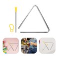 thumbnail image 1 of Instrument de Musique Triangulaire pour Enfants avec Percussion à Main 6 Pouces pour Éducation Musicale Interactive et Jeu Extérieur, 1 of 9