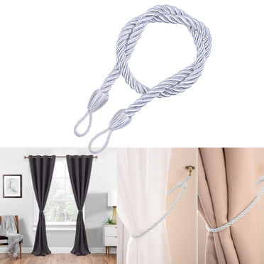 Agiferg Ropes Tie Backs for Window Curtain Cord Buckle Tiebacks Braided Tie Backs