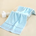 thumbnail image 4 of Matoen Towel Thickened Soft Absorbent Plain Color Household Wash Face Gift Towel, 4 of 7