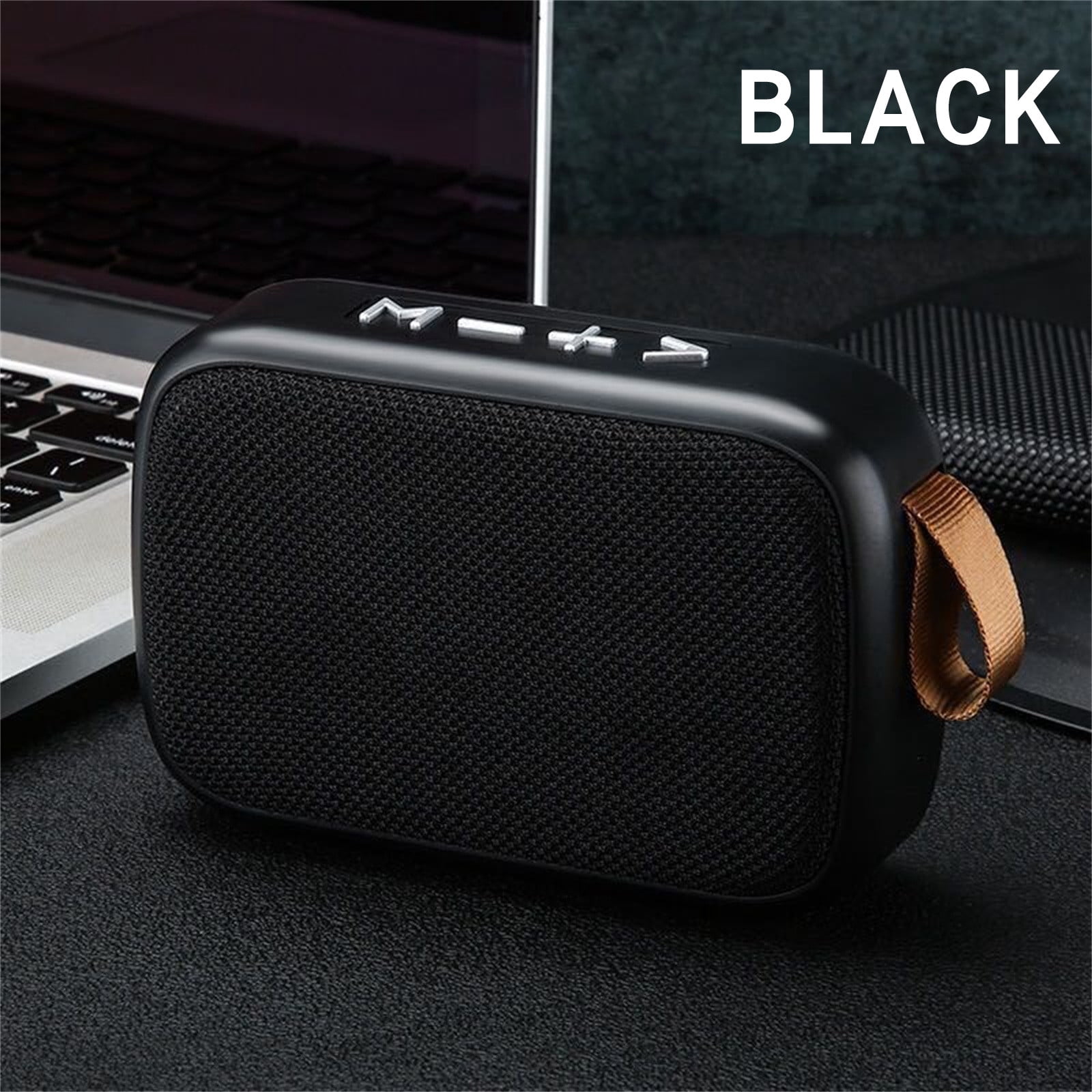 Portable Bluetooth Speaker 360° Surround Sound, Staron IPX7 Waterproof Speaker 24H 4 PlayMode, Wireless Outdoor Speaker for Camping Beach Riding with FM Radio USB Card, Black