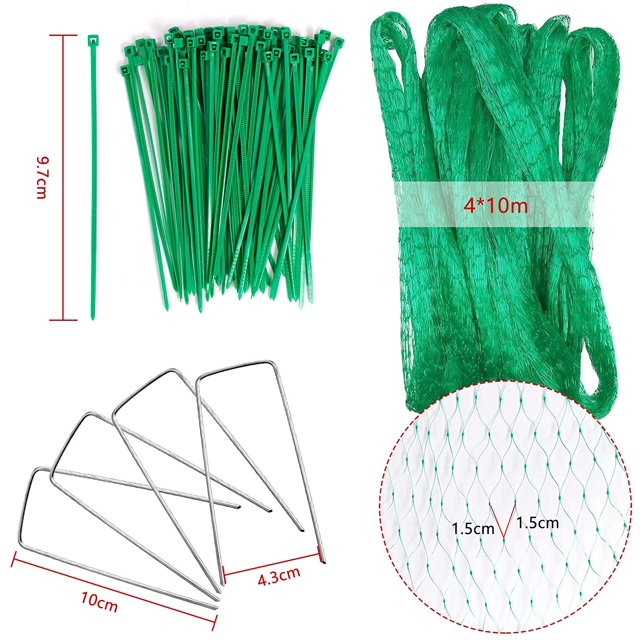 Youkk Filet de Jardin pour Insectes et Légumes, Protection des Plantes avec Chevilles et Attaches