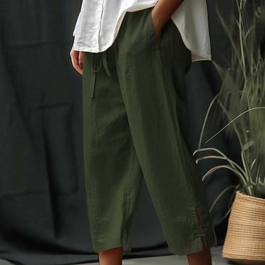 Articles à Gros Rabais! Pantalons Cargo pour Femmes/hommes Décontractés Mode Femmes Été Décontracté Amples Poches Taille Élastique Pantalons Pantacourts