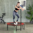 thumbnail image 2 of Soozier Mini-Trampoline Intérieur de 45 Pouces, avec Lumière DEL et Poignée Ajustable, Rouge, 2 of 10