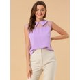 thumbnail image 3 of INSPIRE CHIC Blouse à Col Peter Pan à Manches Courtes pour Femmes, 3 of 6