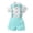Mint Green-1, variant on Infant Gentleman Outfit Set Formal Dress Shirt Suspender Easter Baby Boy Outfit Toddler Boy Outfit 6-9 Months