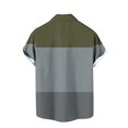 thumbnail image 4 of Qertyioot Chemise Imprimée Géométrique à Manches Courtes et Col Rond pour Hommes, Ultra Douce en Bambou, 4 of 4