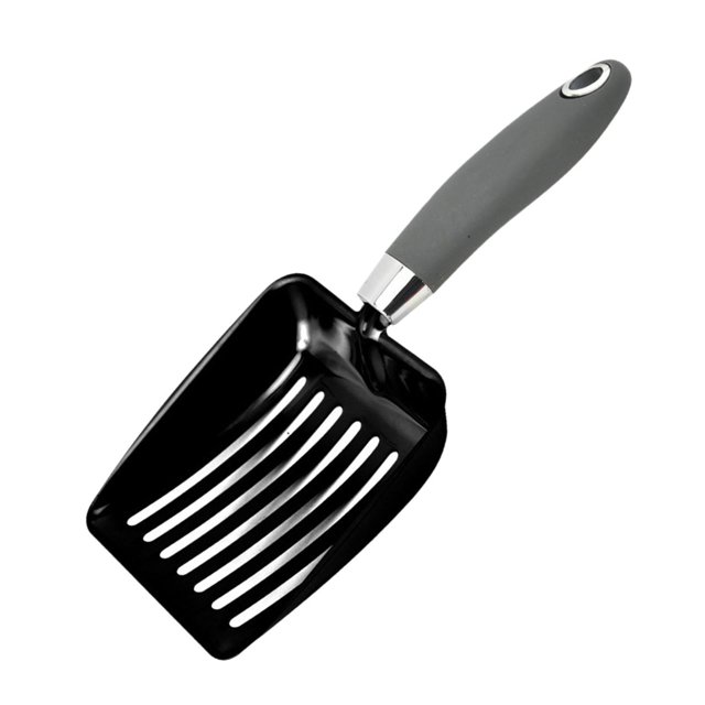 DOLITY Cat Litter Pet Cleaning Spade Kitty Litter Box Long Handle Kitten Waste black