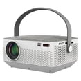 thumbnail image 1 of RCA Native 720p LED Bluetooth Projector, 1080p Supported, Rechargeable Battery, Dual HDMI Inputs, USB and TF Card Support, 1 of 9