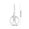 thumbnail image 3 of Clear Plastic Small Scissors Transparent Brief Design Students Handmade Artwork Stainless Steel Blade Stationery Office Clippers Clear Color Medium Size Metal, 3 of 6