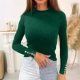 thumbnail image 2 of Pisexur Pull Col Roulé pour Femmes Couleur Unie Pulls Courts pour Femmes Tunique Pull Tricoté pour Femmes Décontracté Manches Longues Pulls d'Automne Pull Col Rond Hauts, 2 of 5