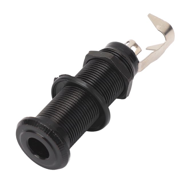 Prise de Goupille de Guitare Filetée en Métal 6.35mm pour Basse Sortie Guitare Électrique