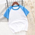 thumbnail image 2 of FAIWAD Unisexe Garçons Filles T-Shirts à Manches Courtes Tout-Petits Bébé Col Rond Été Coton à Blocs de Couleur, 2 of 3