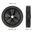thumbnail image 2 of Unique Bargains 5.8' 2 Pack Universal Air Compressor Wheel with 0.6' Dia. Hole, 2 of 5