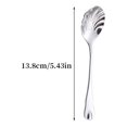 thumbnail image 1 of thinsony 6 Pieces Stainless Steel Spoon Reusable Anti-rust Stylish Solid Color Replacement Ergonomic Coffee Cake Mousse Scoop, 1 of 8