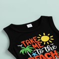 thumbnail image 4 of Boys Sets Letter Crew Neck Sleeveless Vest Tree Shorts, 4 of 6