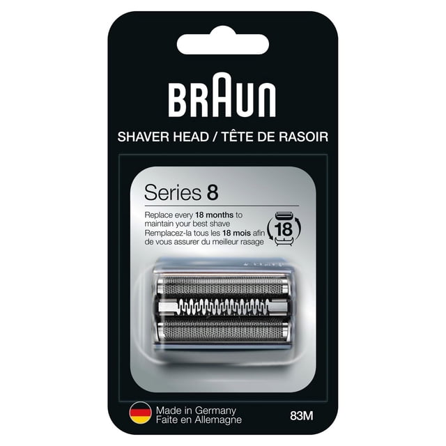 Braun Series 8 Electric Shaver Head Replacement Cassette – Silver