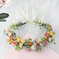 thumbnail image 3 of Fleur Tête Couronne Cheveux Guirlande Bande de Cheveux Réglable Bandeau de Fleur pour Fête de Mariage, 3 of 8