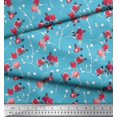 thumbnail image 3 of Soimoi Rayon Crepe Fabric Leaves, & Rose Floral Print Fabric by Yard 46 Inch Wide, 3 of 3