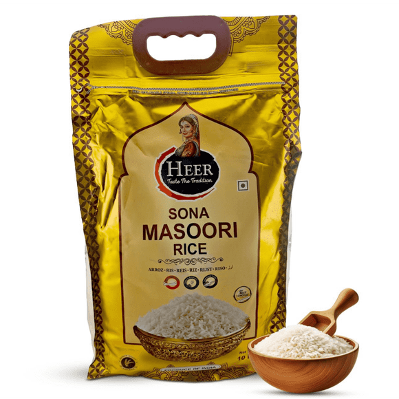 Heer Sona Masoori Rice, 10 lbs