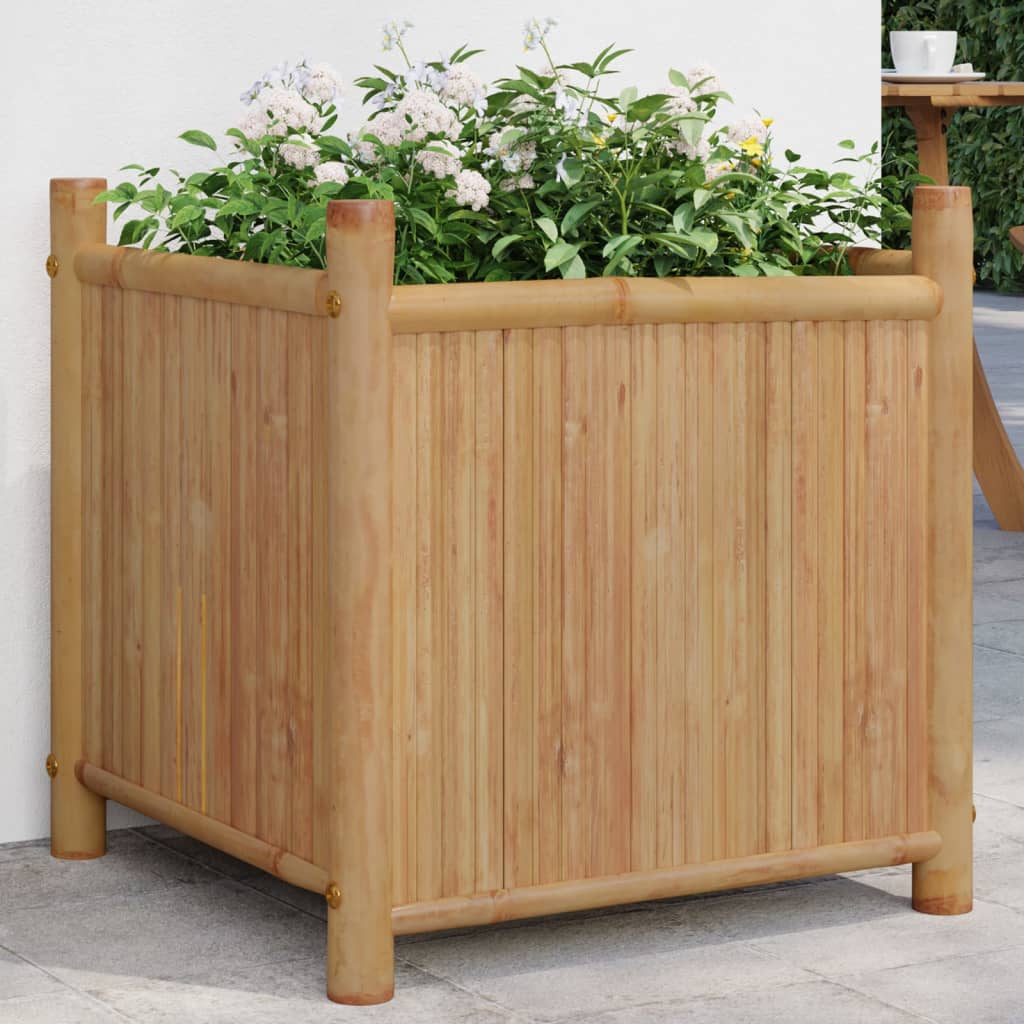 vidaXL Jardinière 50x50x50 cm Bambou