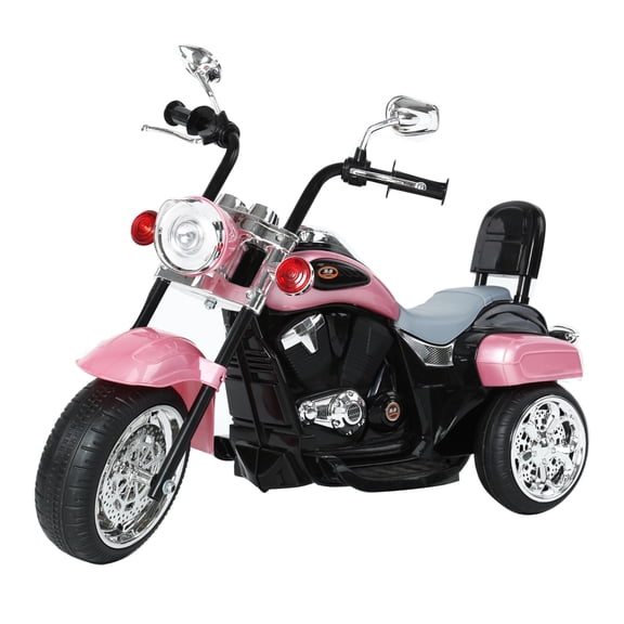 Freddo Tricycle Électrique pour Enfants 6 V Style Chopper, Marche avant et Marche Arrière, Lumière DEL, Musique, 3 à 6 Ans, Rose
