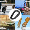 thumbnail image 2 of Amdohai 4pcs 12KN Twist Locking Carabiner Snag Free Carabiner Pet, 2 of 7
