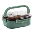thumbnail image 2 of REK Lunch Bento Isolé à Double Couche avec Compartiments Vaisselle Durable pour Micro-Ondes, 2 of 4
