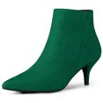 thumbnail image 1 of Unique Bargains Bottines à Talon Aiguille à Bout Pointu à Fermeture Éclair pour Femmes, 1 of 7