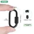 thumbnail image 3 of Uxcell 6-Pack Chain Quick Links, M4 Electroplated Iron 1.73 Inch Heavy Chain Connector Link 33Lbs Weight Capacity, 3 of 6