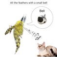 thumbnail image 3 of Amdohai Interactive Cat Feather Toys Retractable Cat Charmer Wand and 5PCS Teaser Refills, 3 of 8