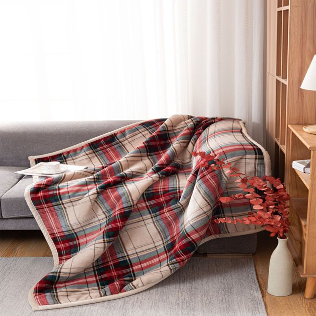 PRETXORVE Couverture Thermique Renforcée en Molleton Double Agneau