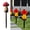 Rouge20600, variante sur Solar Mushroom Lampe sur Piquet de Sol à DEL pour Extérieur, Cour et Jardin, Résine, Blanc Chaud, Étanchéité IP65, Allumage/extinction Automatiques, Lot de 1, 43 x 16 x 9 cm, Bleu/rouge/vert
