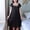 Black, variant on Sakmal Casual Moomoo Nightgowns for Women Pink Silky Knee Length Mumu Dress Short Sleeve Floral Nightgowns for Women