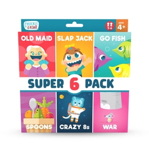 Chuckle & Roar Variety Pack Card Game 6-Pack Tray for Children Ages 4+ by Buffalo Games