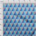 thumbnail image 3 of oneOone Polyester Spandex Medium Blue Fabric Geometric Craft Projects Decor Fabric Printed By The Yard 56 Inch Wide, 3 of 4