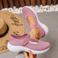 thumbnail image 2 of Women's Fashionable And Casual Four-Season Solid Color Versatile Flying Mesh Breathable Round Toe Flat Sandals, 2 of 9
