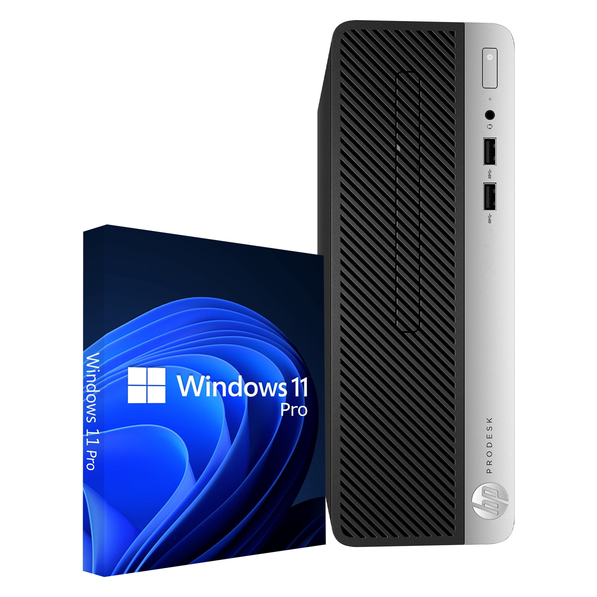 Desktop PC HP ProDesk 400 G6 SFF High-Performance Computer System - Windows 11 Pro - Intel Hexa-Core i5 CPU - 16GB DDR4 RAM - 2TB NVMe SSD - WIFI - Refurbished