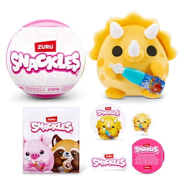 Snackles Peluche Série 3 Sous Licence ZURU - Capsule mystère contenant une peluche ultra-douce de 12,5 cm pour les enfants de 3 ans et plus