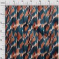 thumbnail image 3 of oneOone Cotton Flex Teal Blue Fabric Ikat Fabric For Sewing Printed Craft Fabric By The Yard 40 Inch Wide, 3 of 4