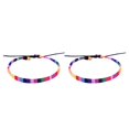 thumbnail image 2 of yingyy Bohemian Style Bracelets Adjustable Braided Men Women Anklet Daily Wear 2Set, 2 of 6