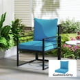 thumbnail image 2 of Outdoor Patio Chair Cushions Deep Seat Replacement Patio Cushions Set Turquoise, 2 of 10