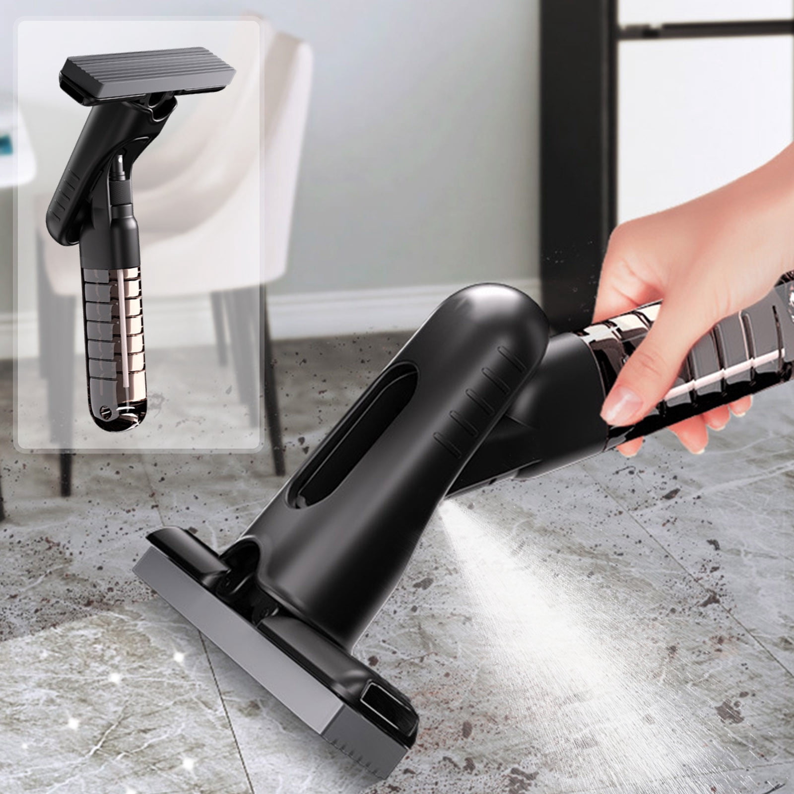 Danhjin Mop Household Desktop Dry and Wet Spray Mini Handheld Mop No Hand Washing Cleaning Indoor Purpose Small Rubber Mop Mop and Bucket Set