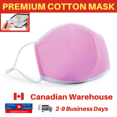 thumbnail image 1 of Masque Facial Réutilisable en Coton - 2 Couches Rose, 1 of 1